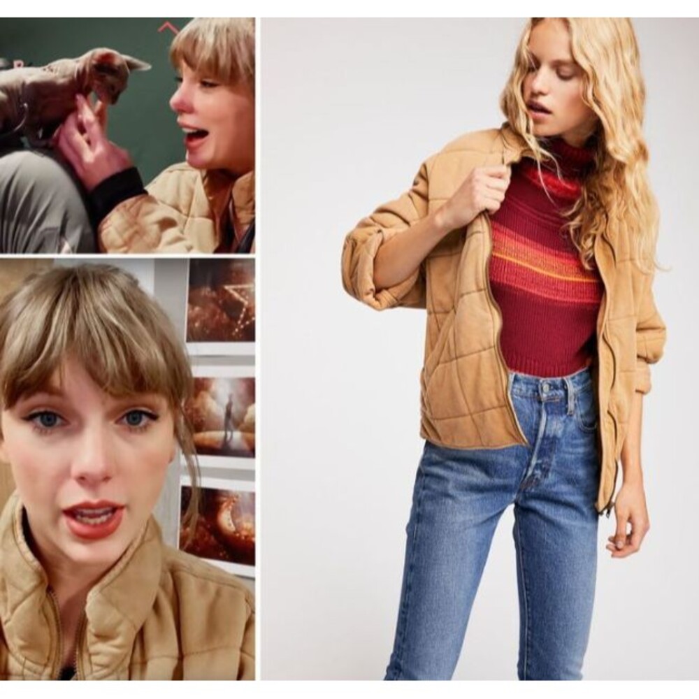 Free People Tan Quilted Jacket - Picture 4 of 16